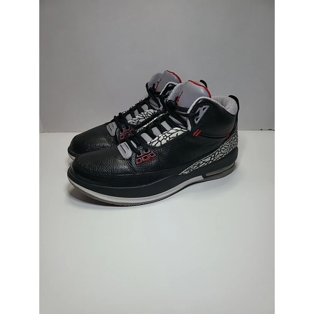 Jordan 2.5 Team Blk/Red-Cement Gry-Wht Men Size 12 US‎ 331987-061